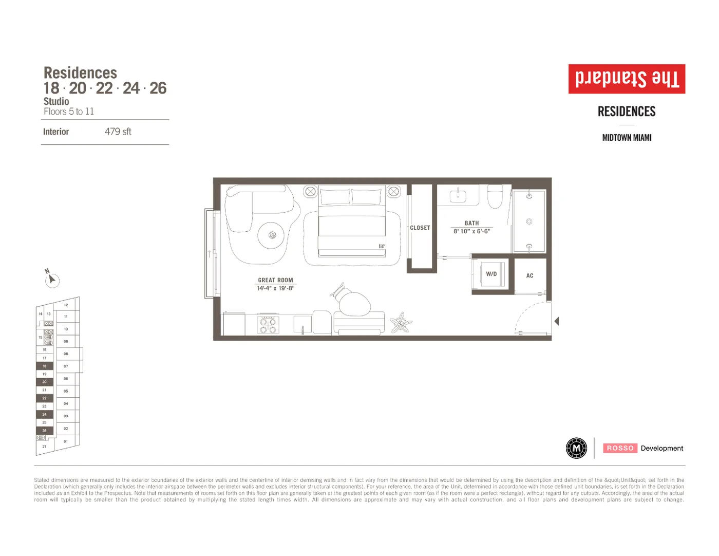 The Standard Residences floor plan Plan 25