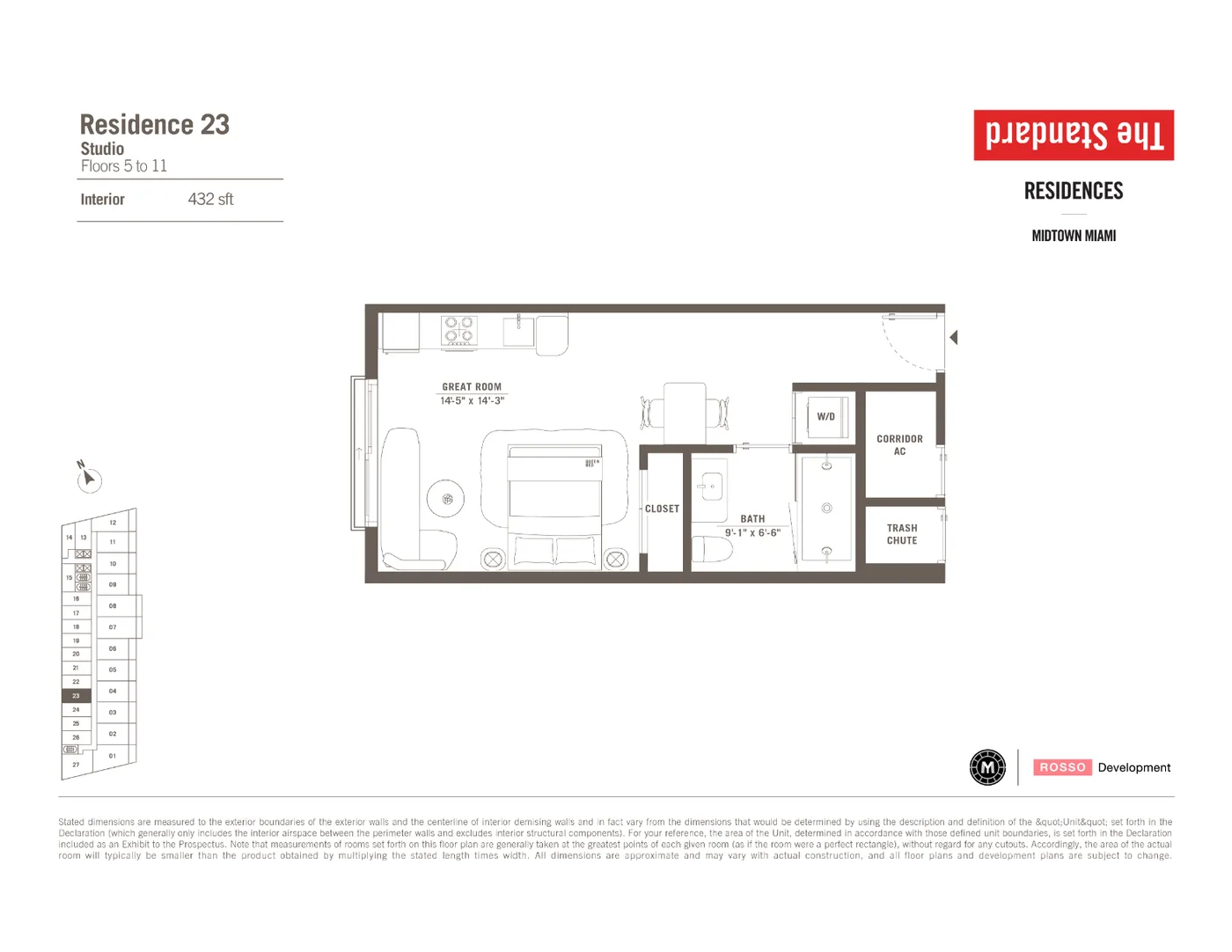 The Standard Residences floor plan Plan 26