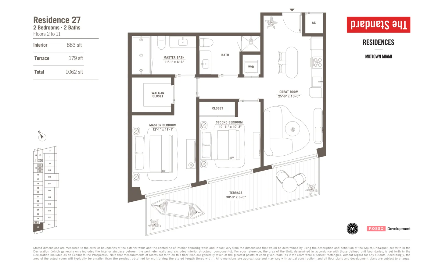 The Standard Residences floor plan Plan 27