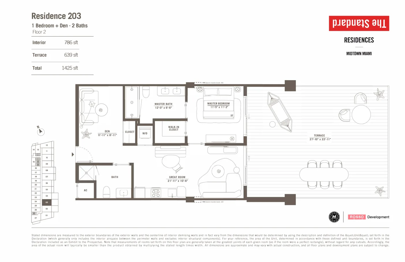 The Standard Residences floor plan Plan 3