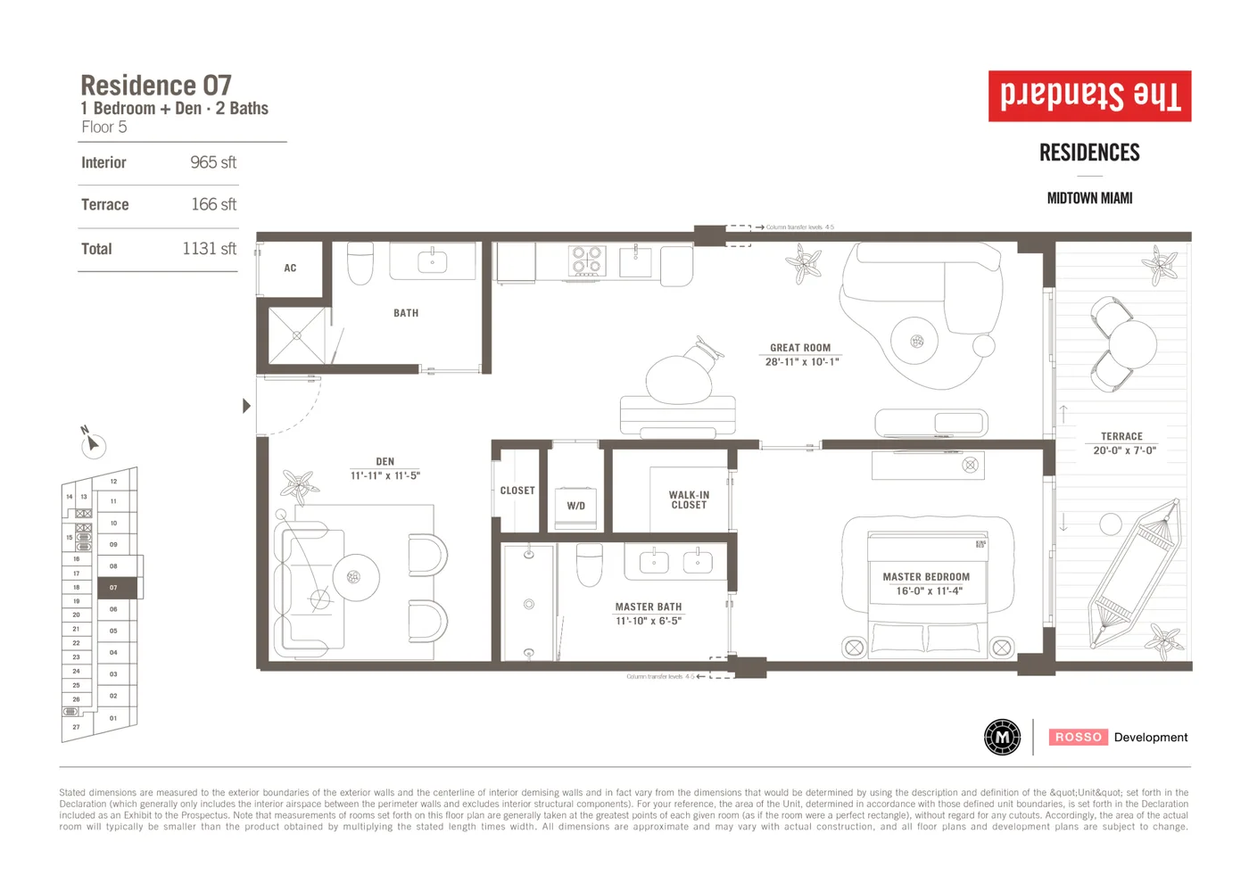 The Standard Residences floor plan Plan 4