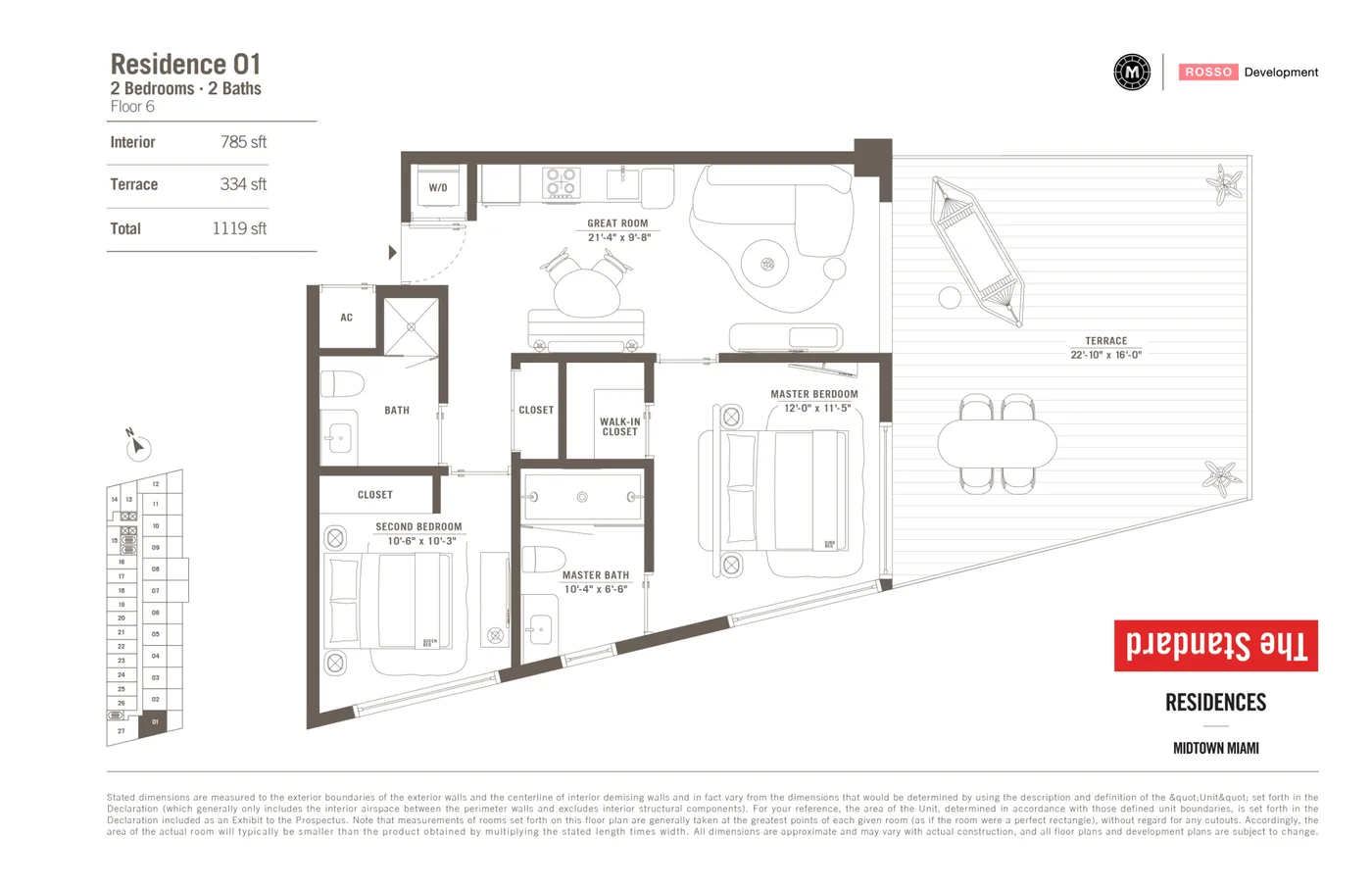 The Standard Residences floor plan Plan 6