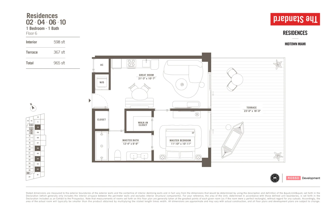 The Standard Residences floor plan Plan 7