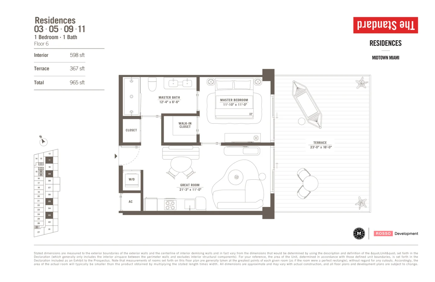 The Standard Residences floor plan Plan 8