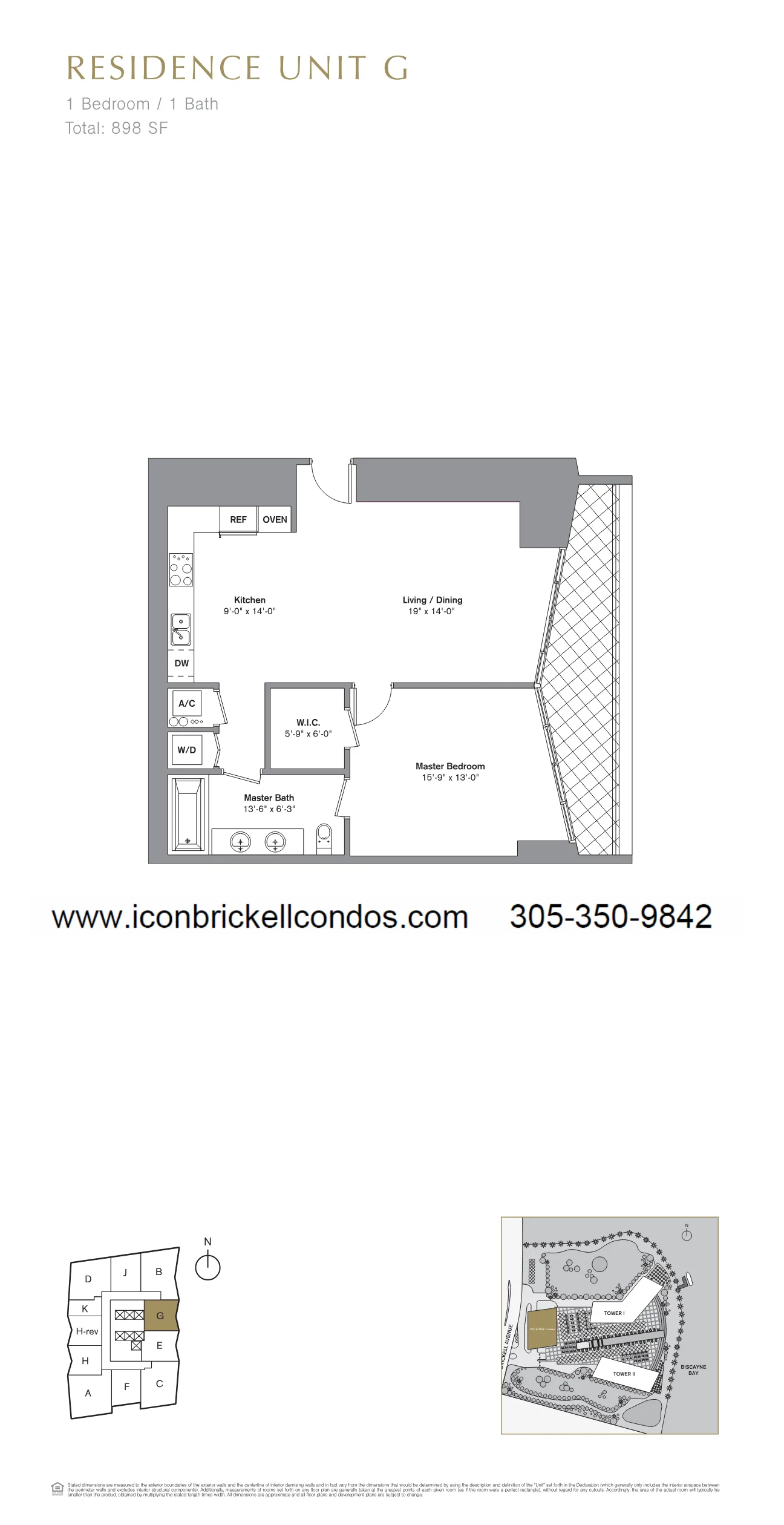 Icon Brickell III (W Miami) floor plan Plan 1