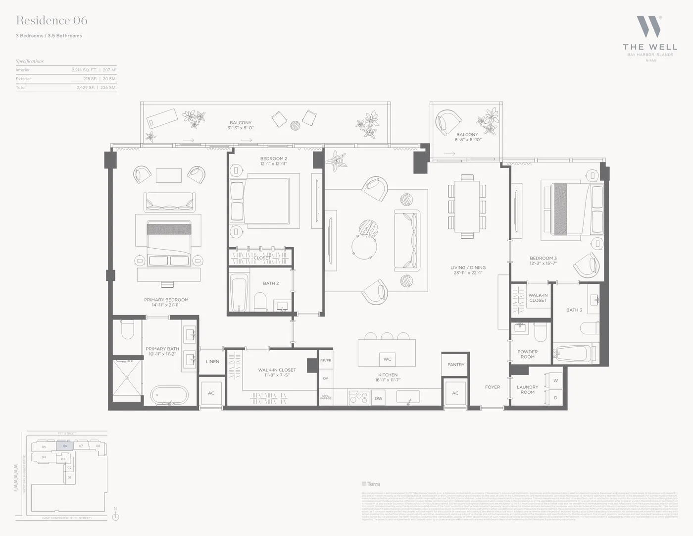 THE WELL Bay Harbor floor plan Plan 11