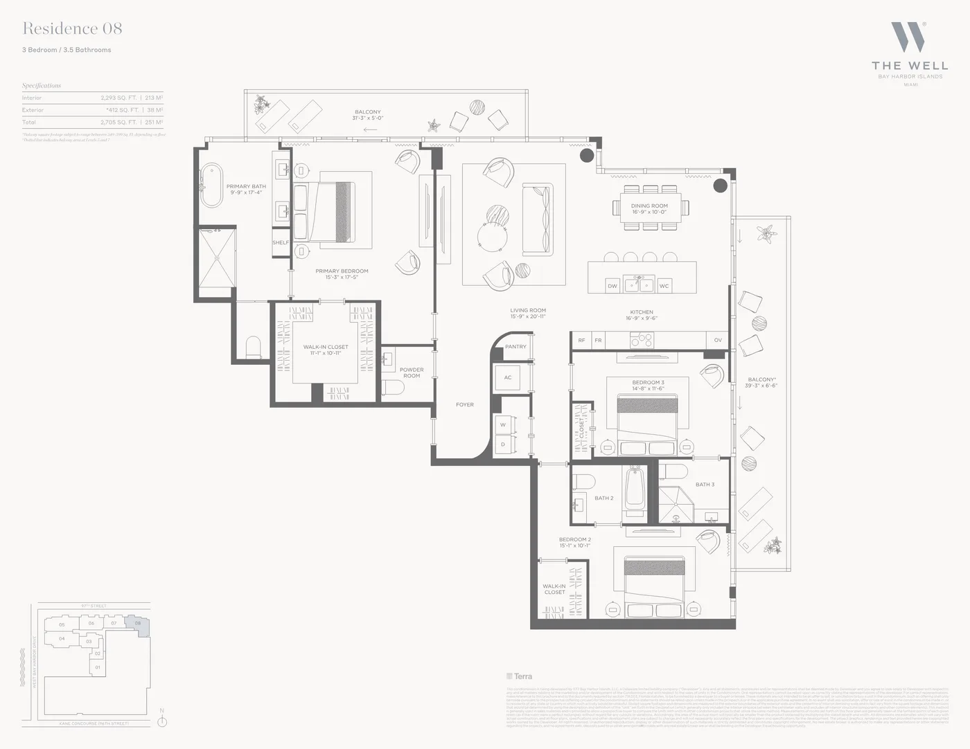THE WELL Bay Harbor floor plan Plan 12