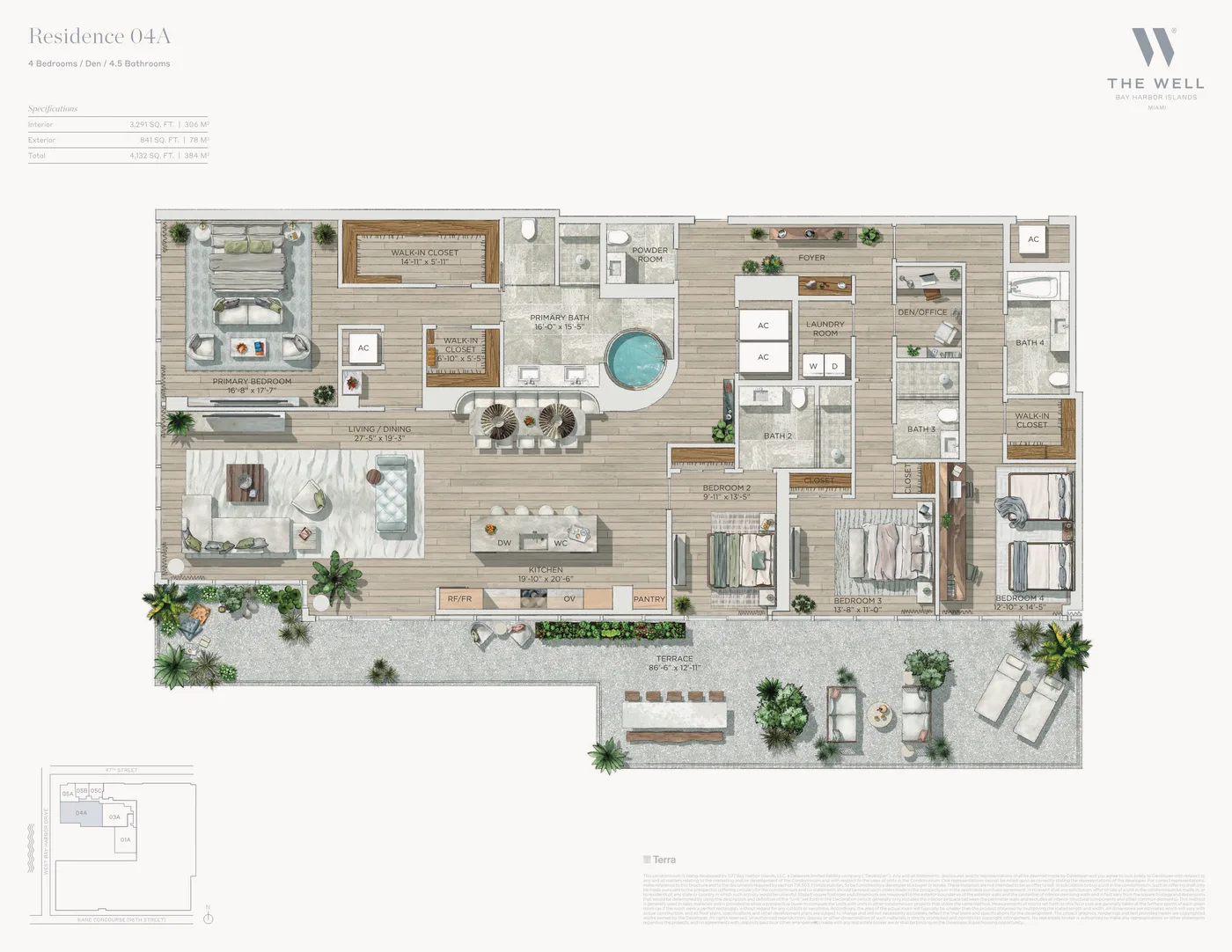 THE WELL Bay Harbor floor plan Plan 14