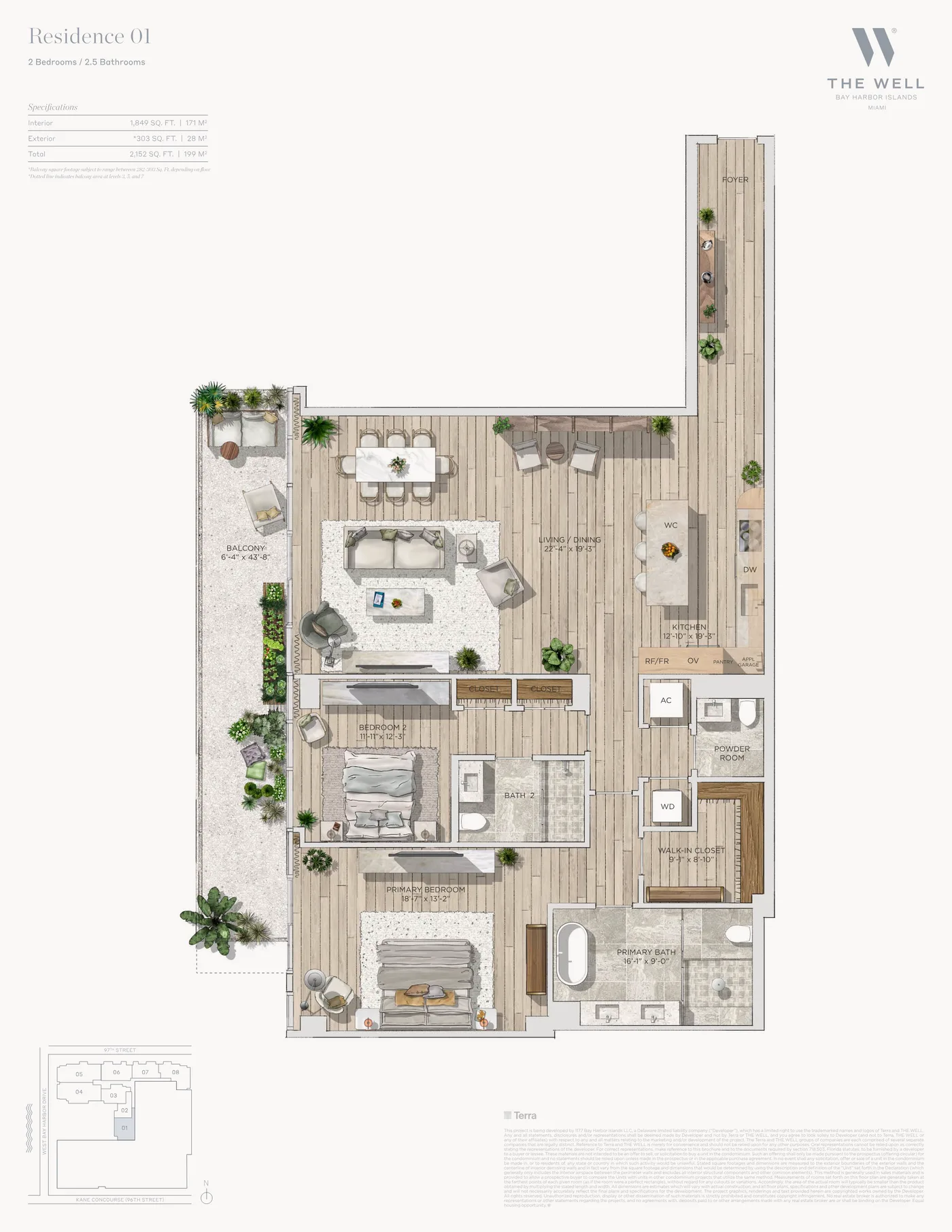 THE WELL Bay Harbor floor plan Plan 5