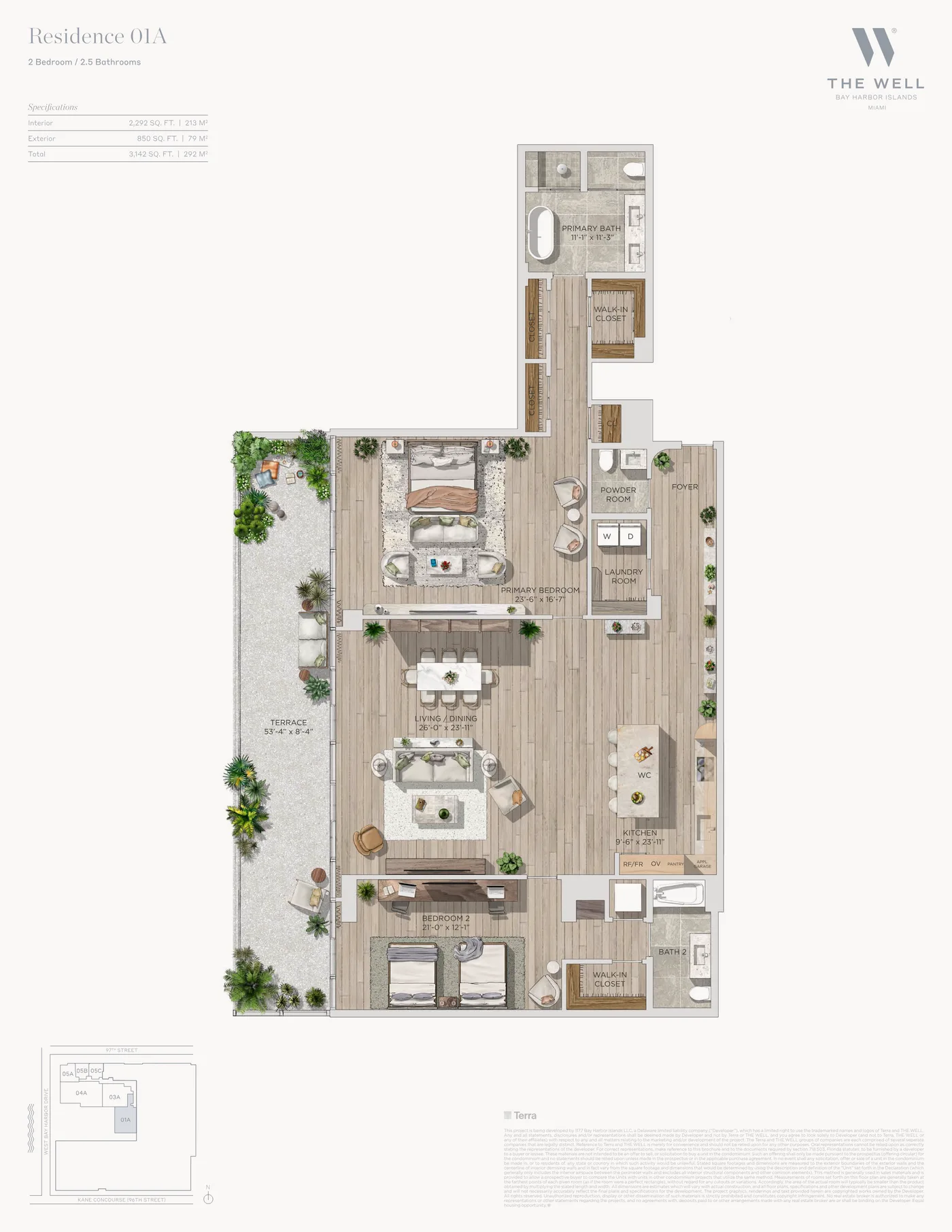 THE WELL Bay Harbor floor plan Plan 6