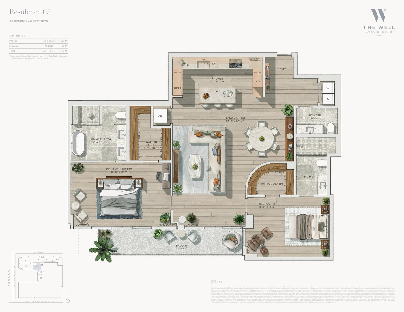 THE WELL Bay Harbor floor plan Plan 7