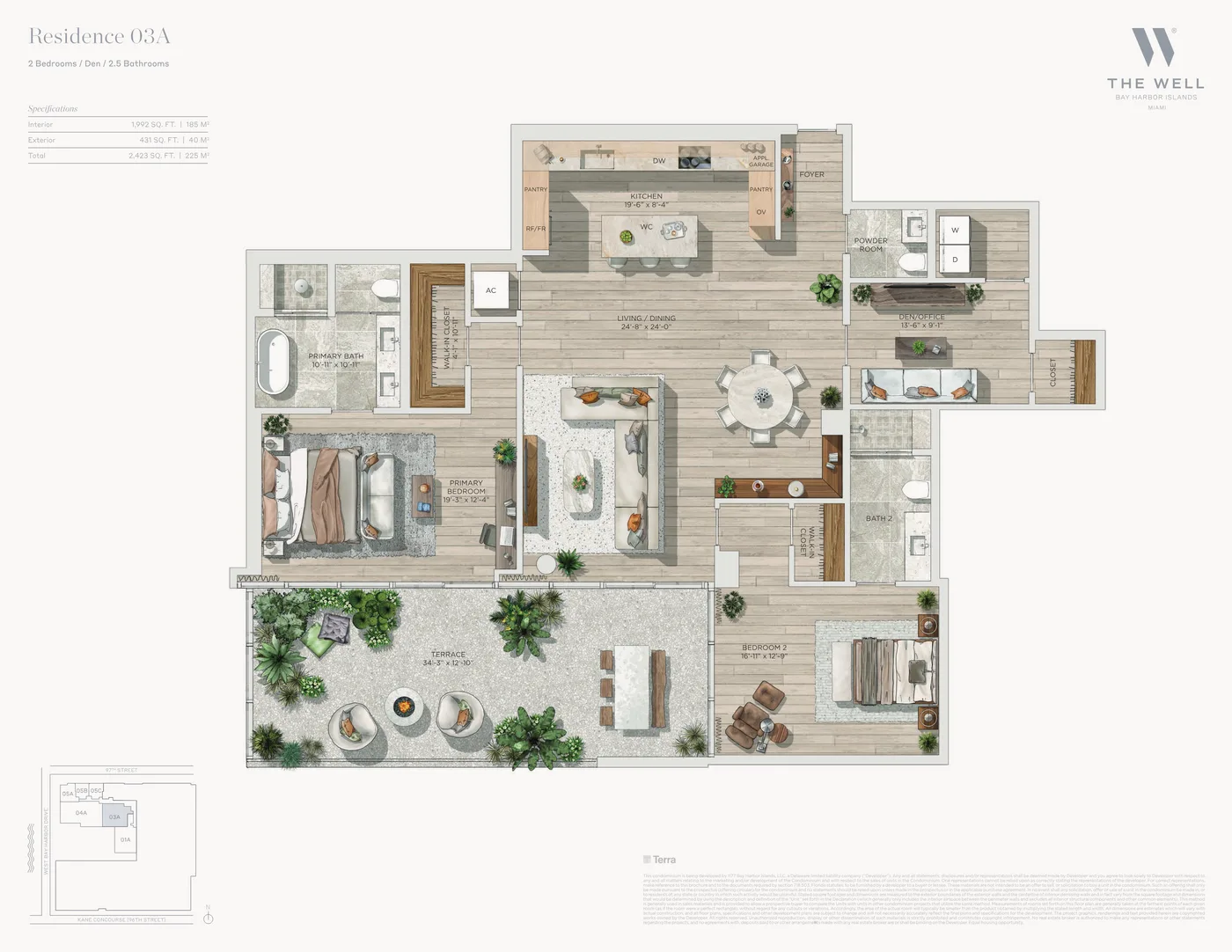 THE WELL Bay Harbor floor plan Plan 8