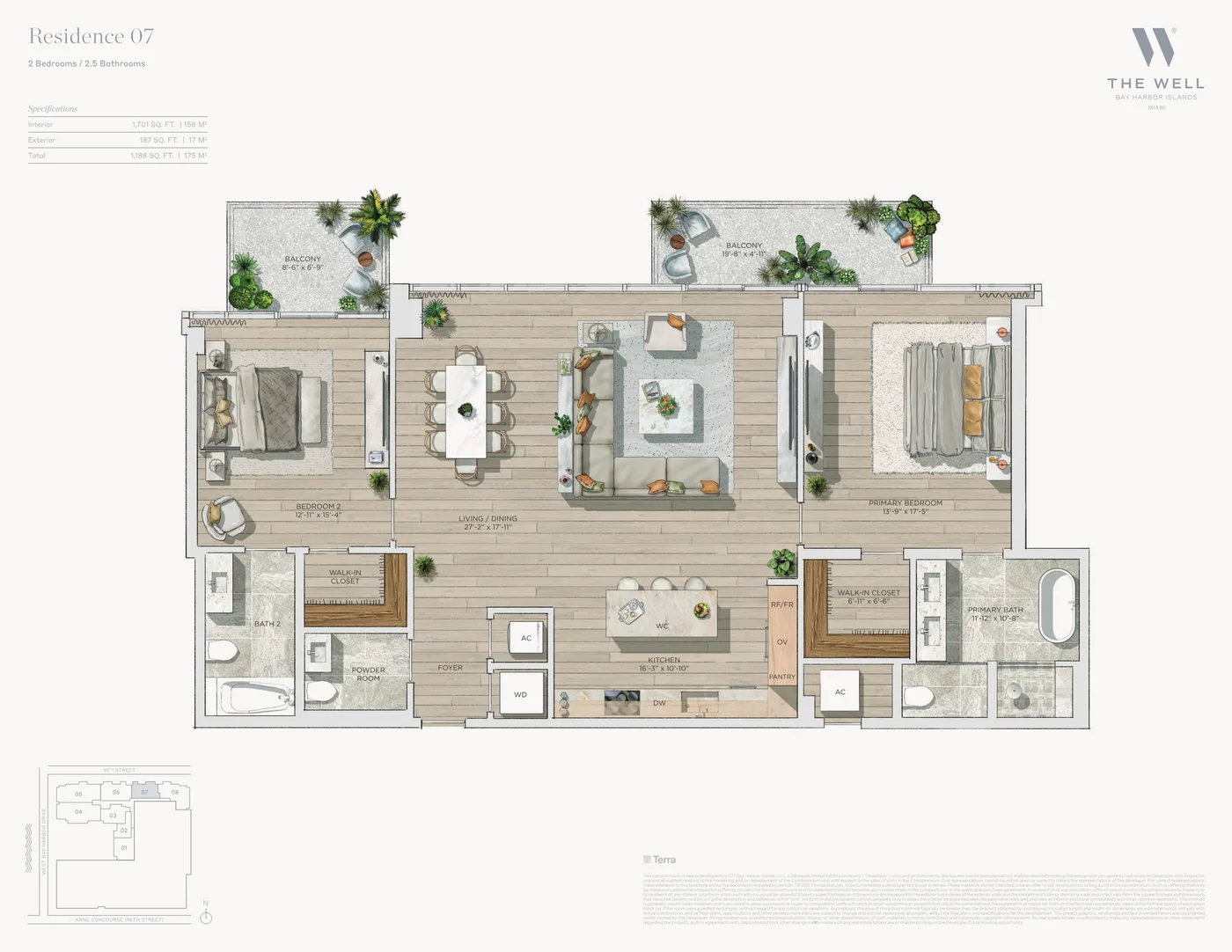 THE WELL Bay Harbor floor plan Plan 9