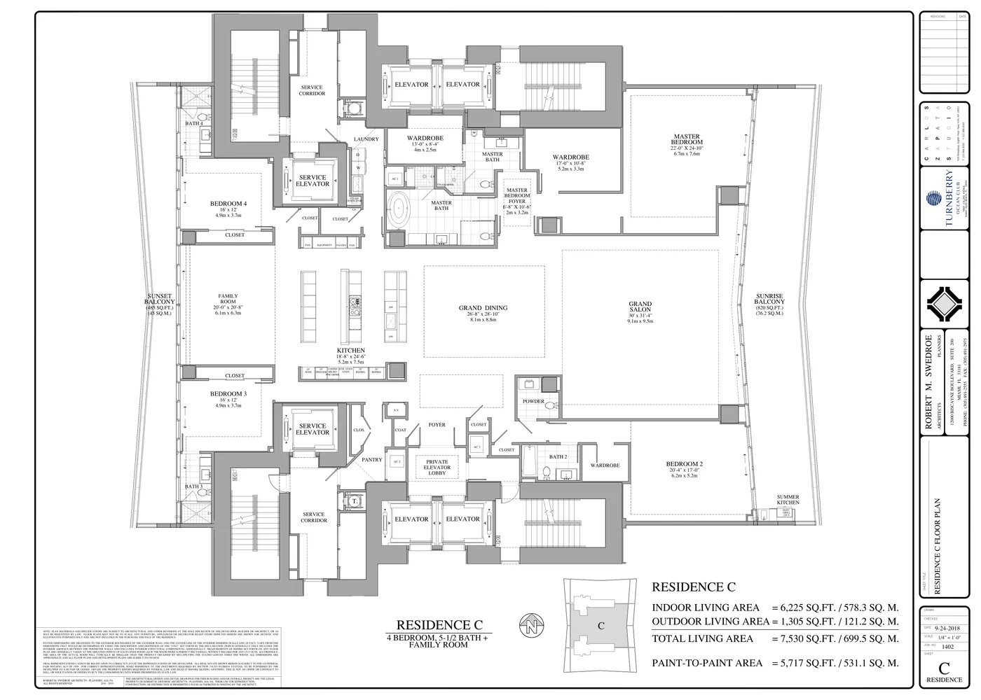 Turnberry Ocean Club floor plan Plan 12