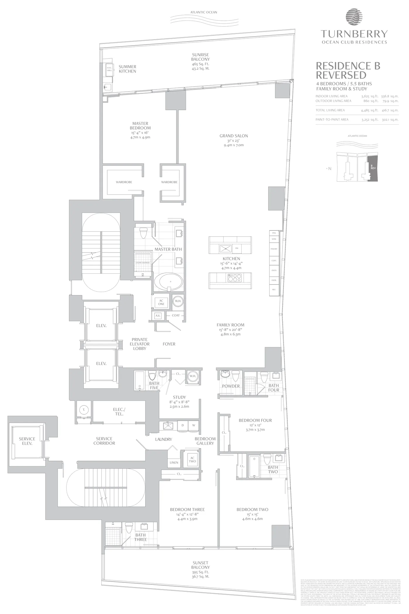 Turnberry Ocean Club floor plan Plan 6