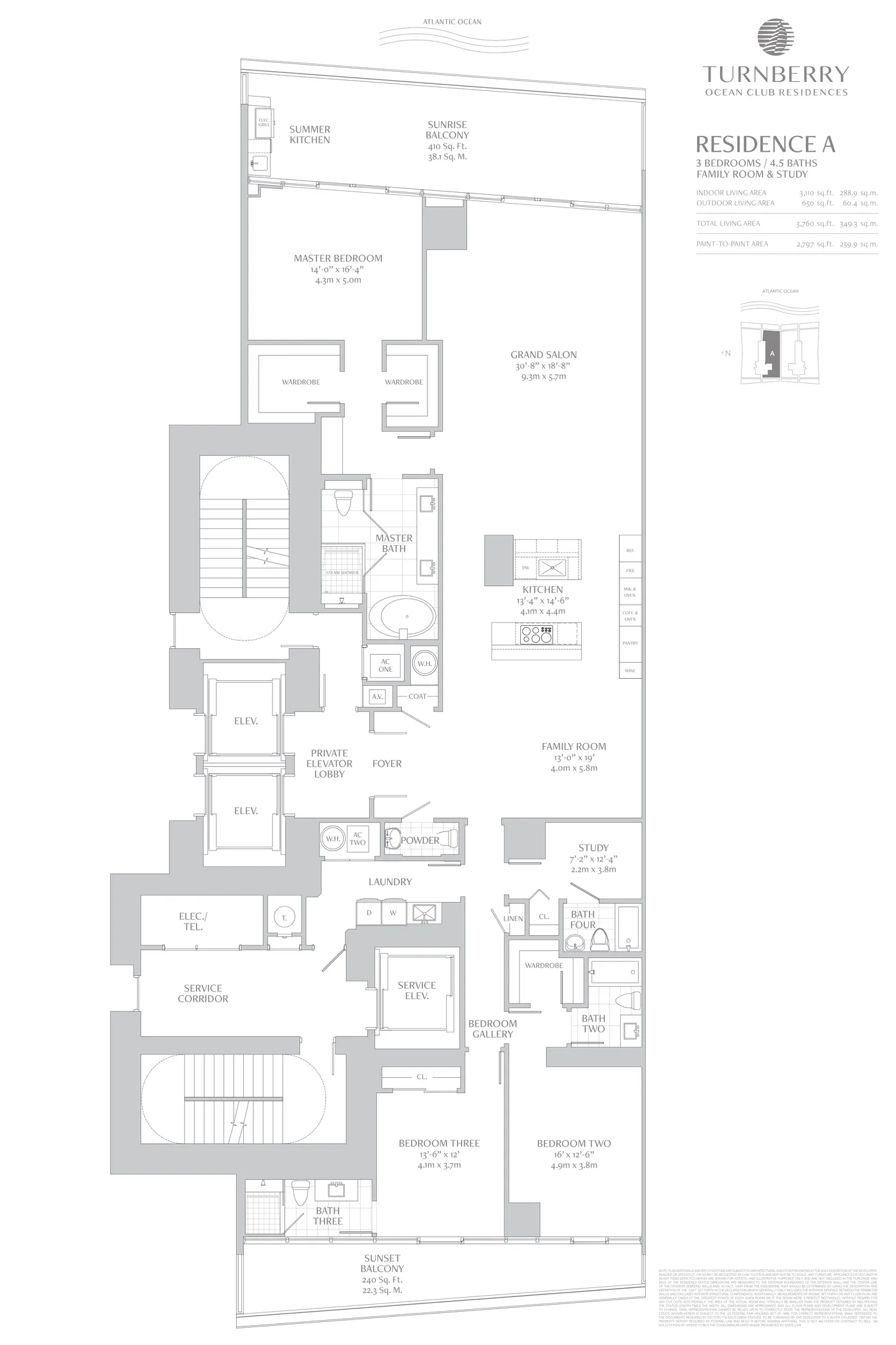 Turnberry Ocean Club floor plan Plan 9