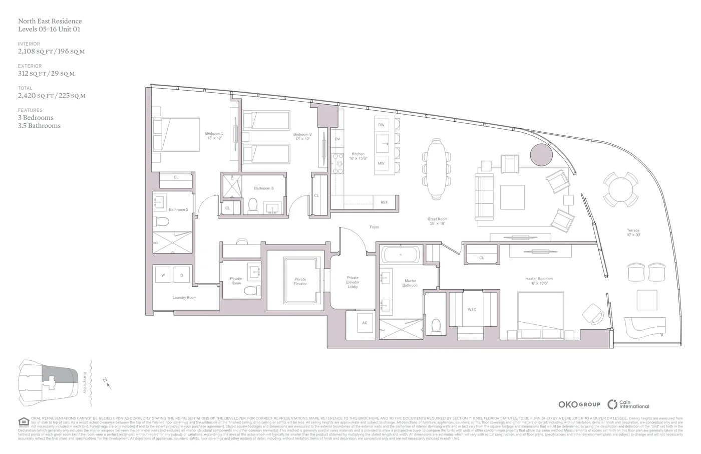 Una Residences floor plan Plan 1