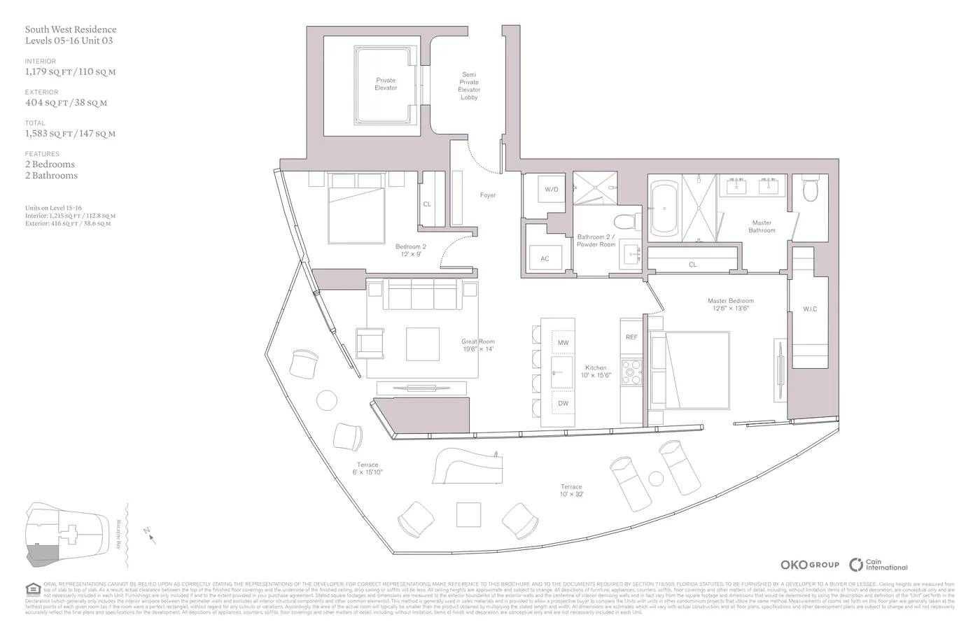 Una Residences floor plan Plan 3