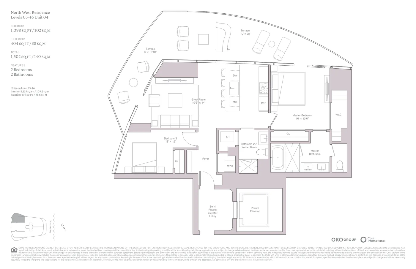Una Residences floor plan Plan 4