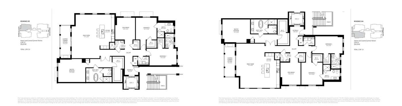 Villa Biltmore floor plan Plan 6
