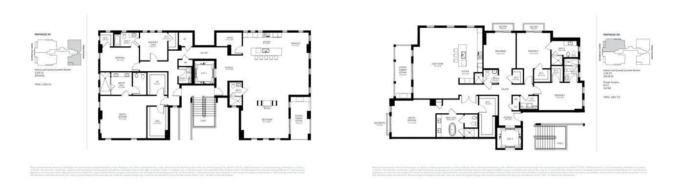 Villa Biltmore floor plan Plan 7