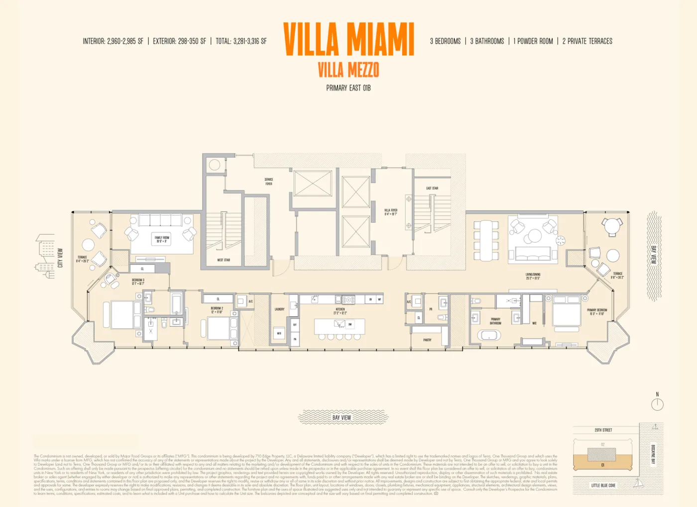 Villa Miami floor plan Plan 1