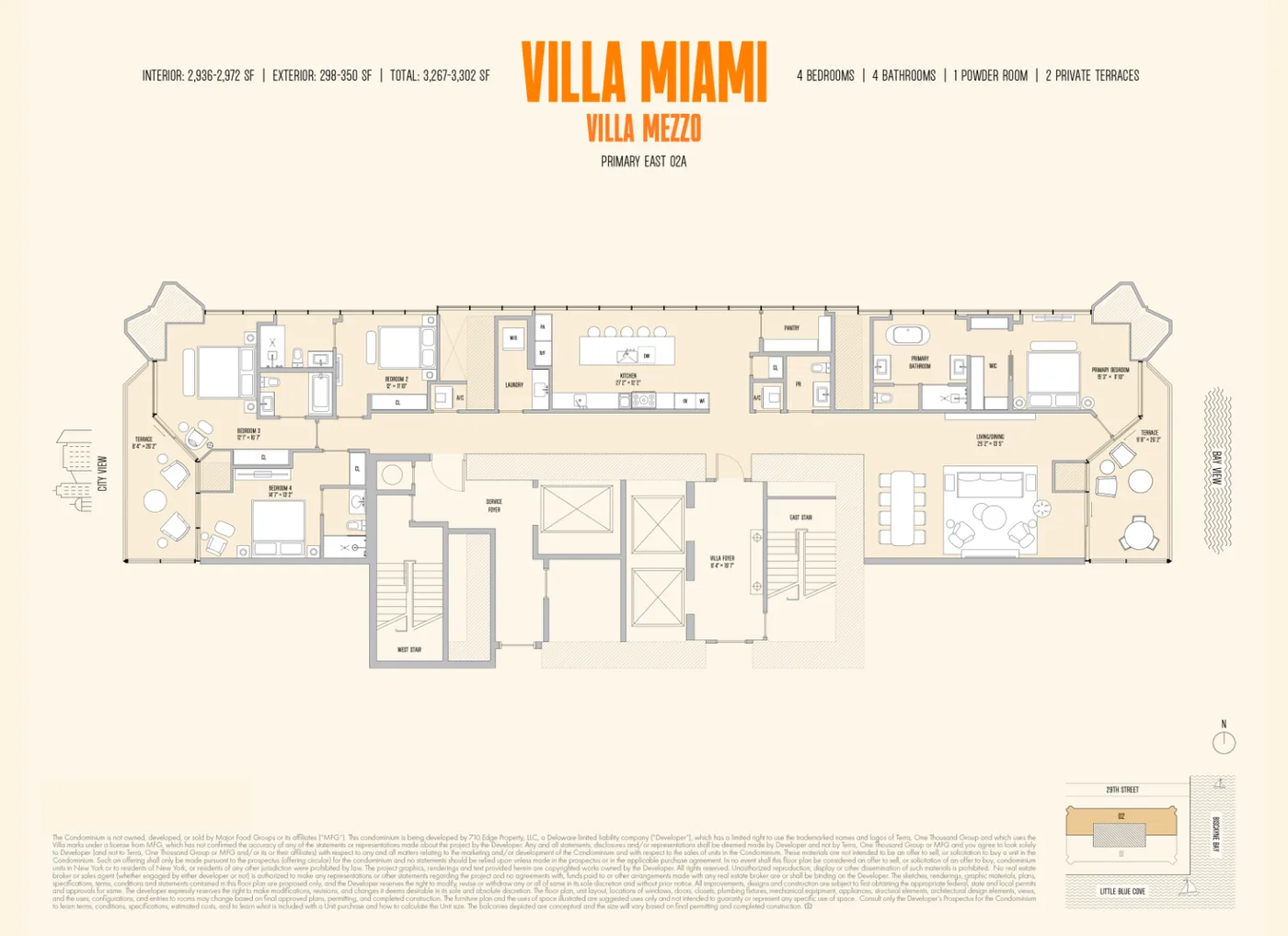 Villa Miami floor plan Plan 3