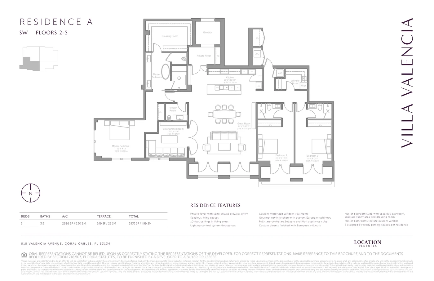 Villa Valencia floor plan Plan 1