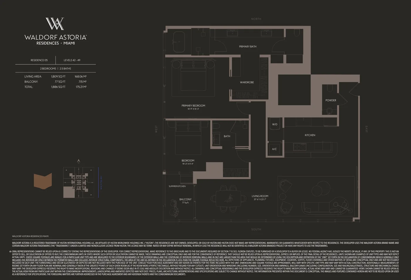 Waldorf Astoria Residences Miami floor plan Plan 10