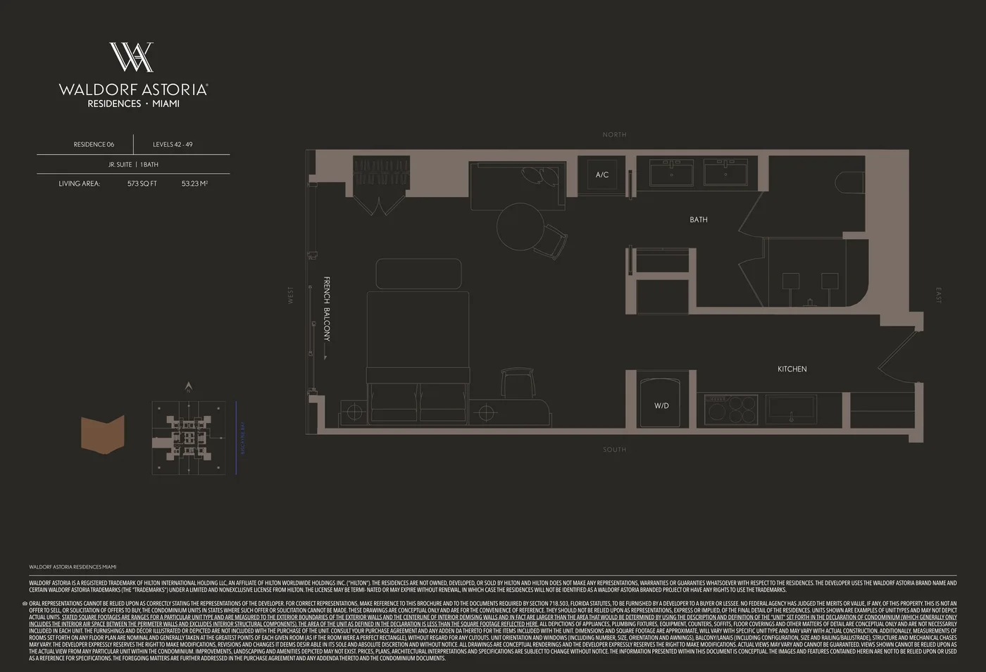 Waldorf Astoria Residences Miami floor plan Plan 12