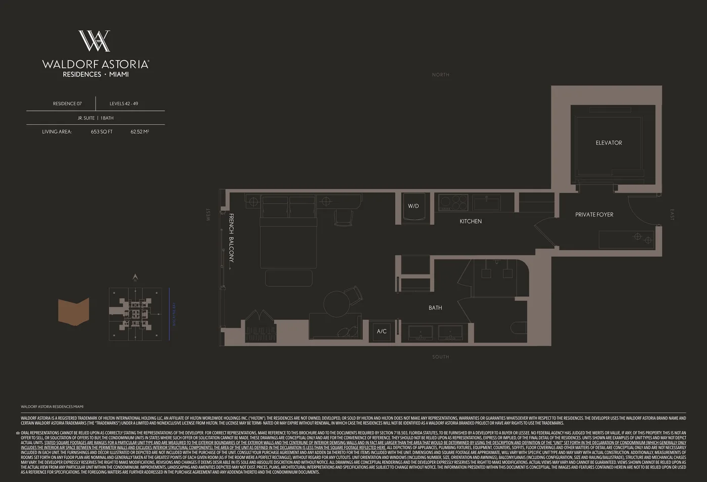 Waldorf Astoria Residences Miami floor plan Plan 14