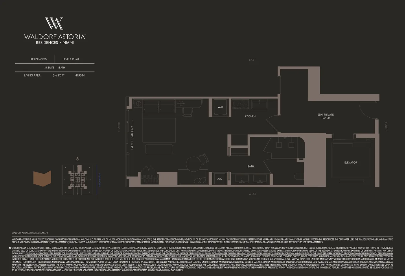 Waldorf Astoria Residences Miami floor plan Plan 20