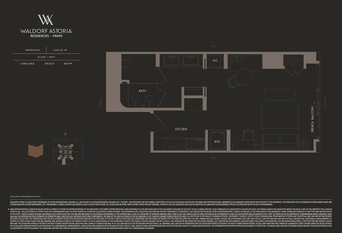 Waldorf Astoria Residences Miami floor plan Plan 8