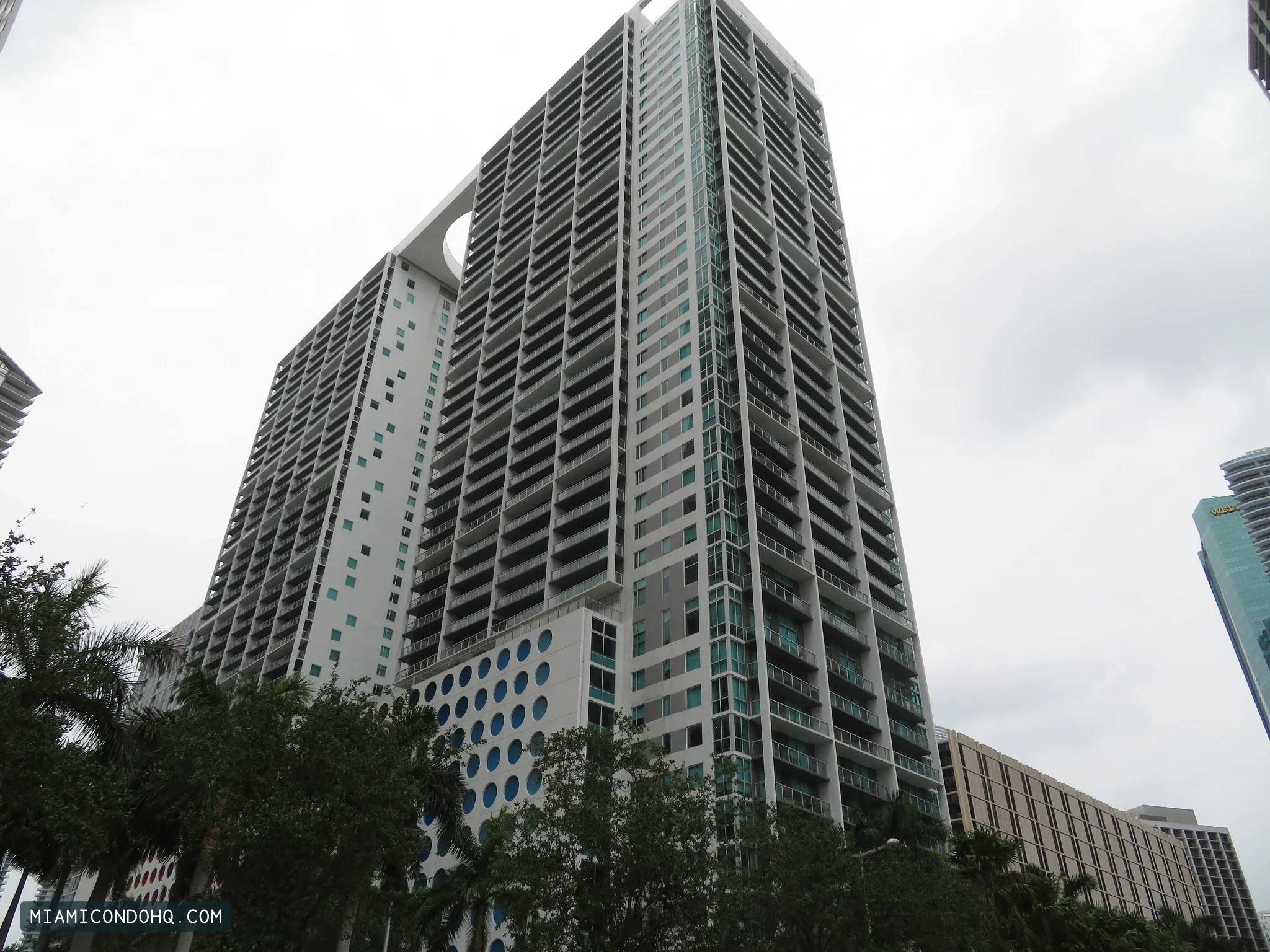 The two-tower 500 Brickell development, photographed April 20, 2021.