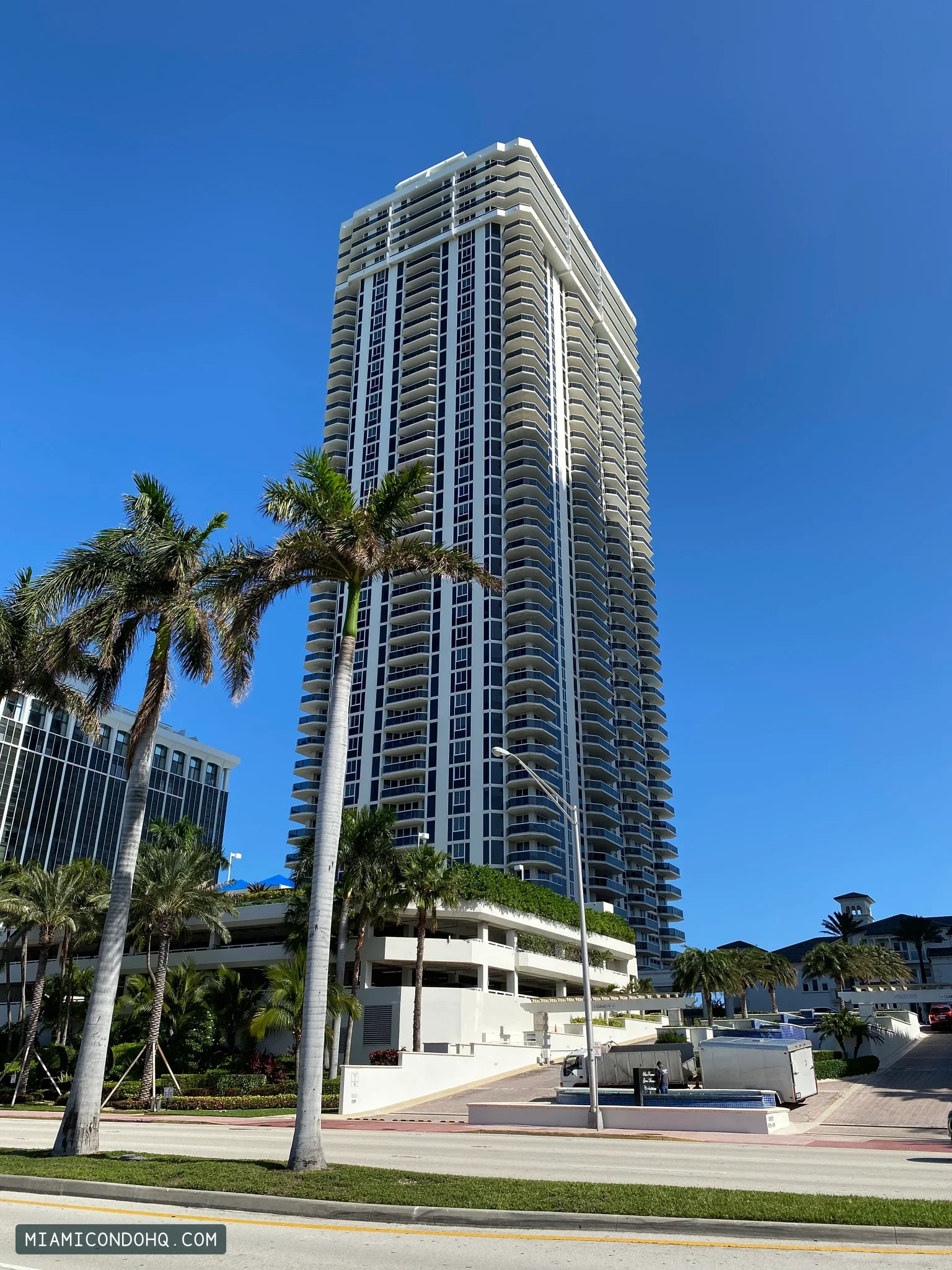 Blue Diamond’s tower and entrance, photographed in January 2020.
