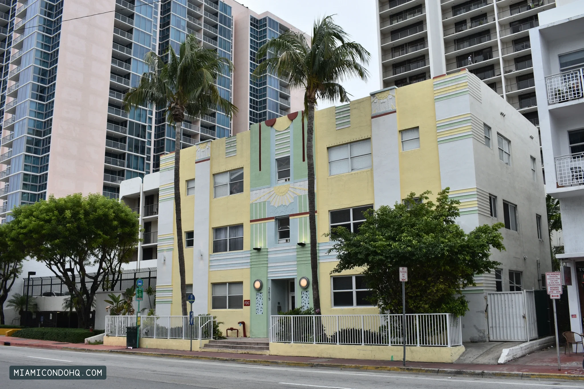 Jasmine Condominium, the former Lakeside Apartments at 2615 Collins Avenue, photographed in November 2018.