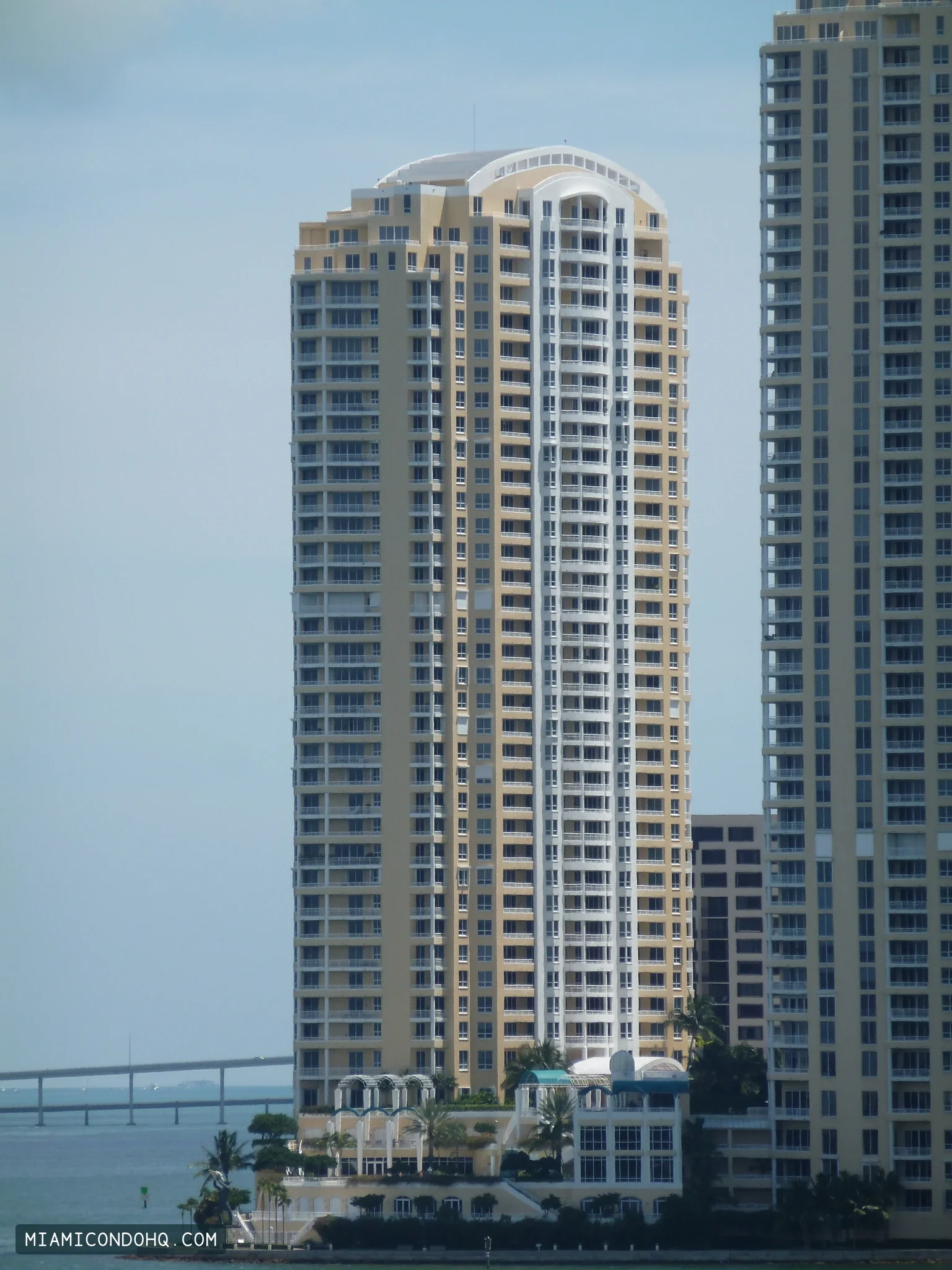 Two Tequesta Point at center-left, photographed in May 2012.