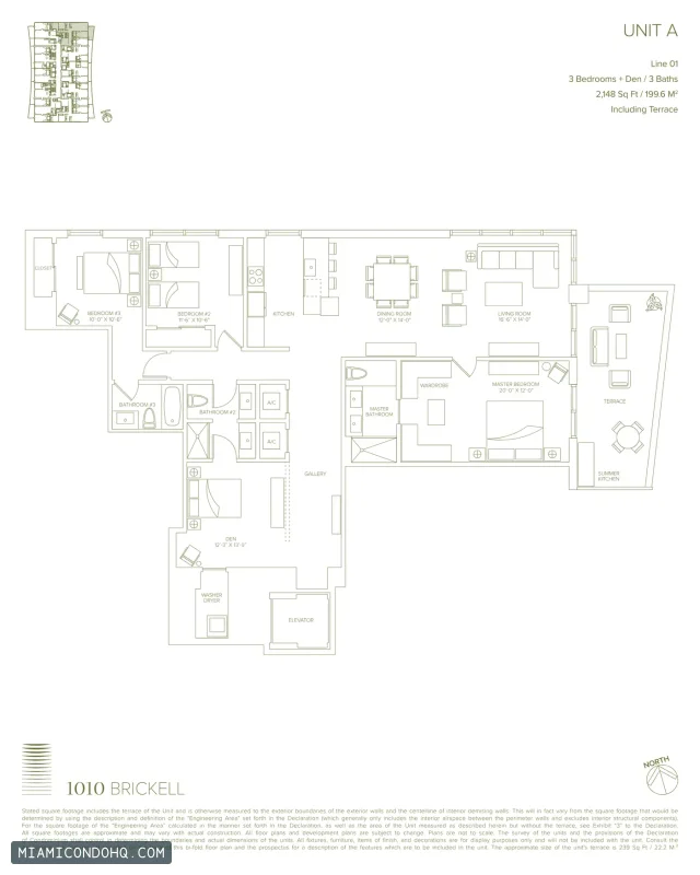 1010 Brickell floor plan