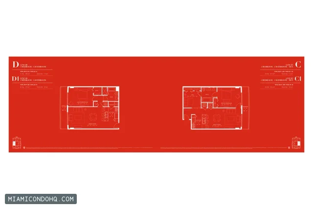 1100 Millecento floor plan Floor plan 2