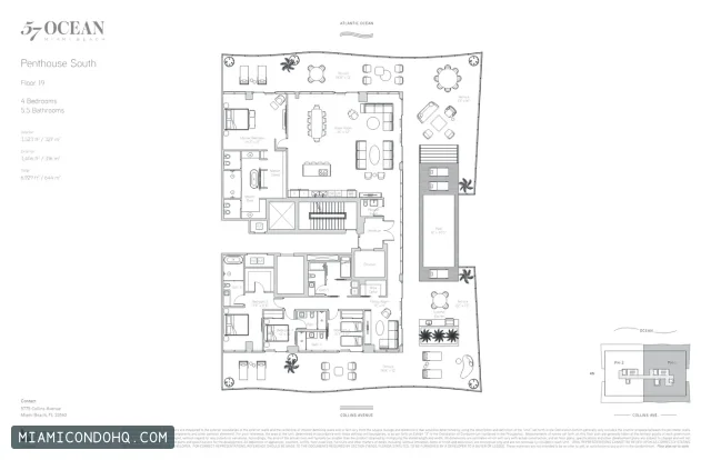 57 Ocean Condominium floor plan 4 bedrooms