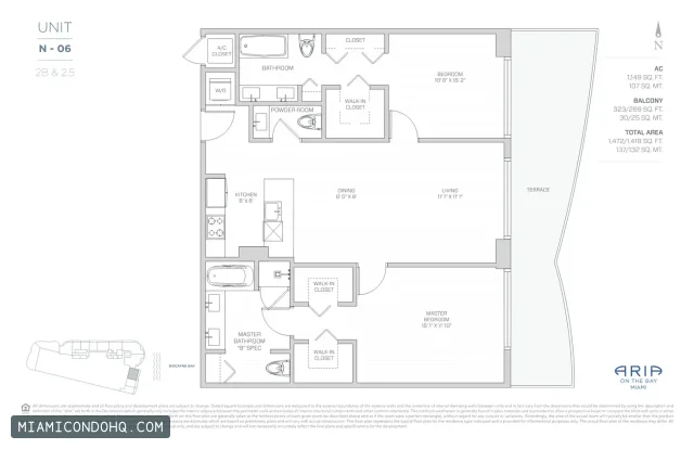 Aria on the Bay floor plan Floor plan 8