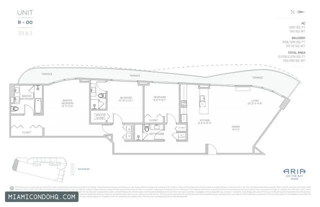 Aria on the Bay floor plan Floor plan 11