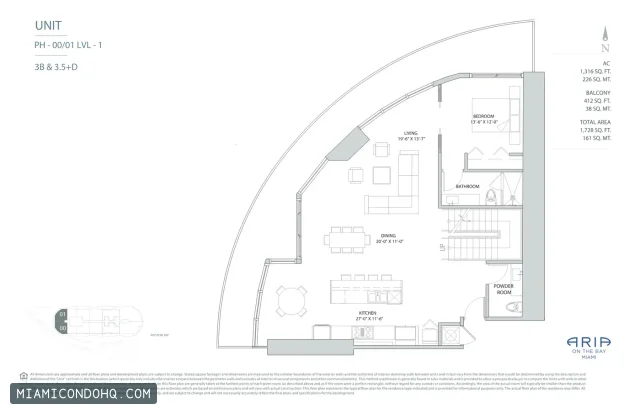 Aria on the Bay floor plan Floor plan 25