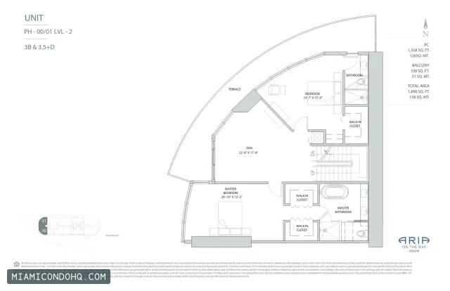 Aria on the Bay floor plan Floor plan 26