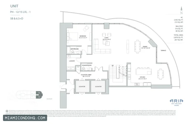 Aria on the Bay floor plan Floor plan 28