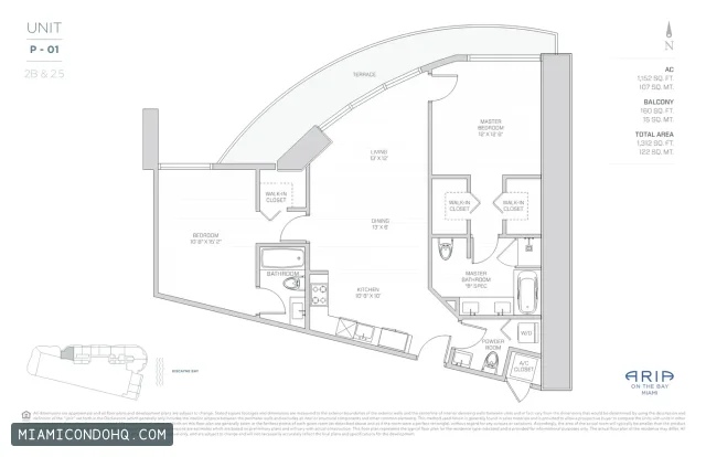 Aria on the Bay floor plan