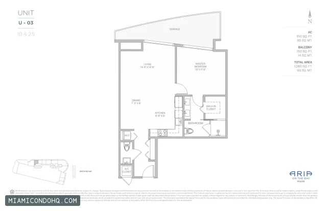 Aria on the Bay floor plan Floor plan 2