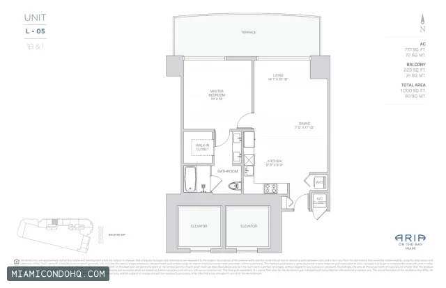Aria on the Bay floor plan Floor plan 3