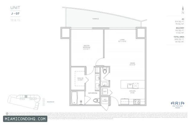 Aria on the Bay floor plan Floor plan 4