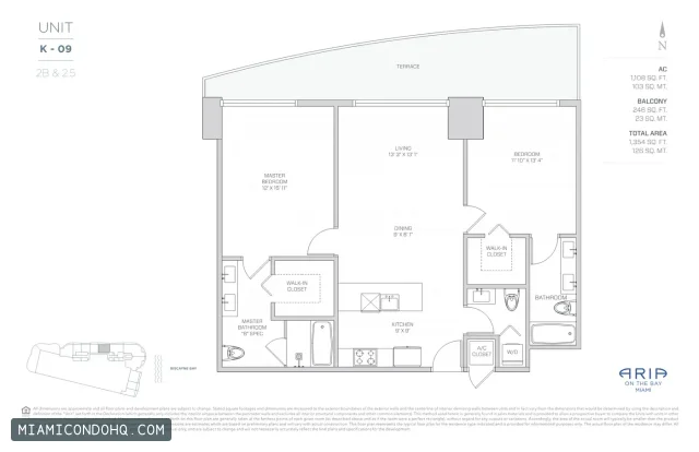 Aria on the Bay floor plan Floor plan 5